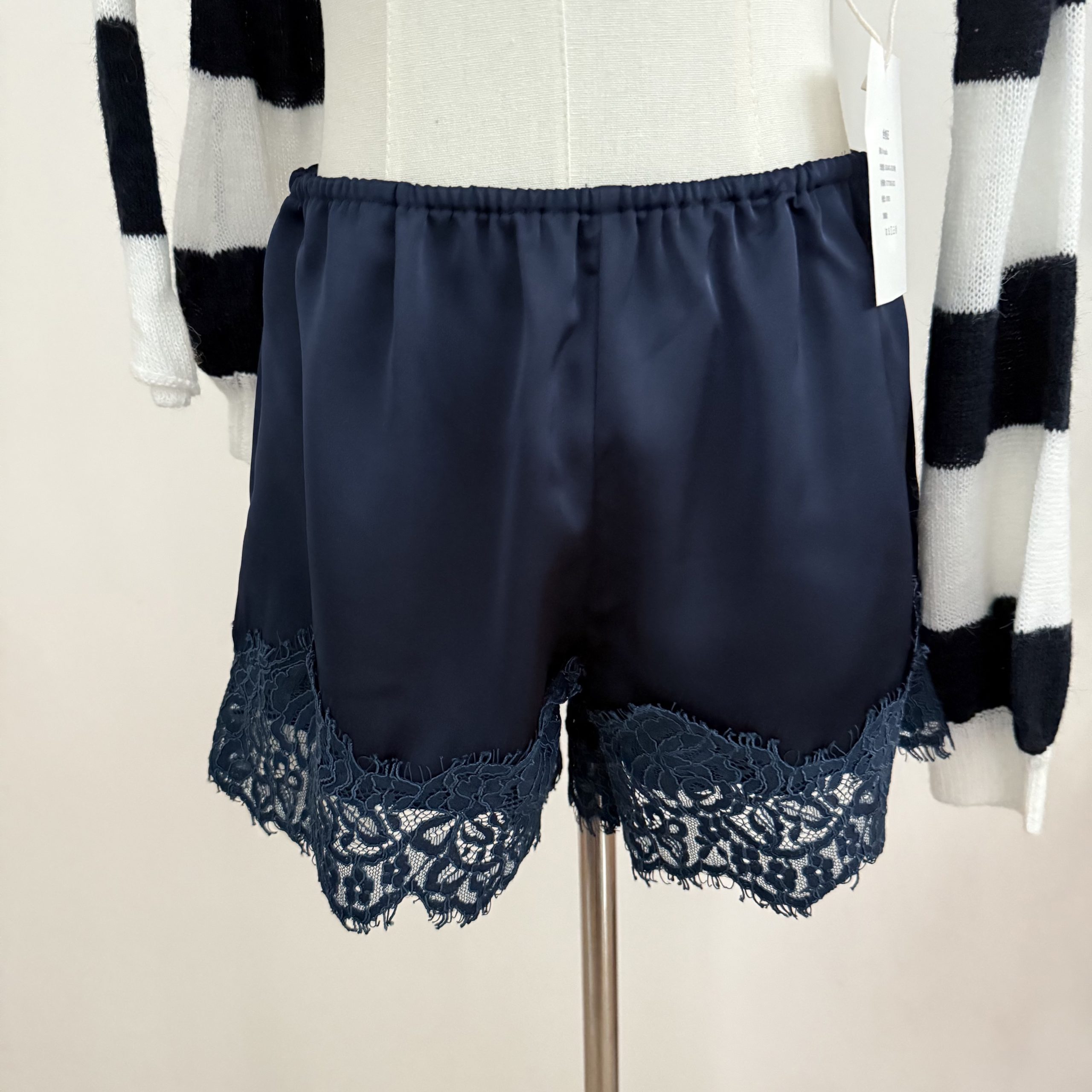 Women's Color Block Striped V-Neck Knit Cardigan with Ribbon Loose Casual Soft Outerwear Top - Image 4