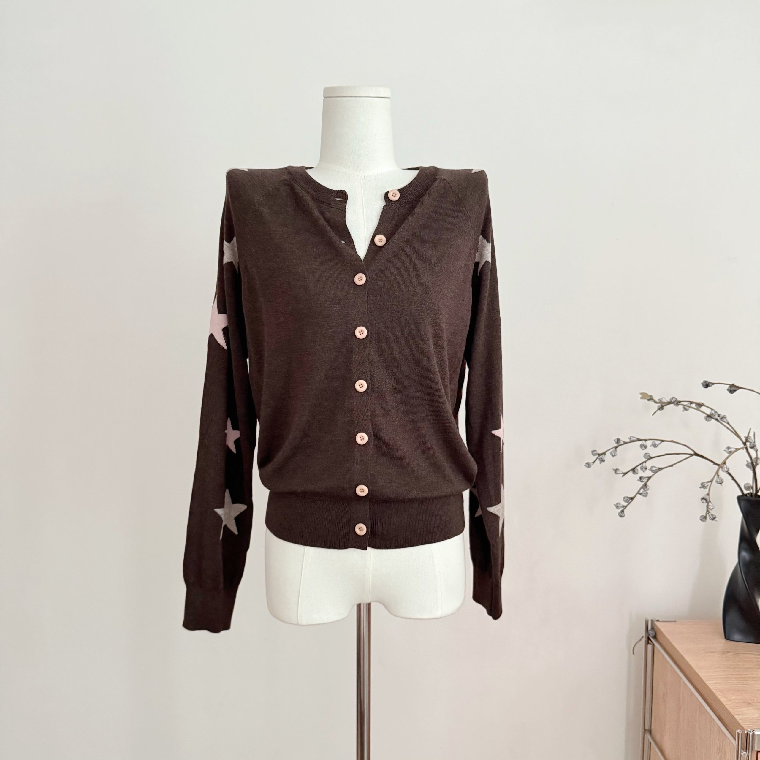 Women's Star Color Block Long Sleeve Knit Sweater Fall Lazy Style