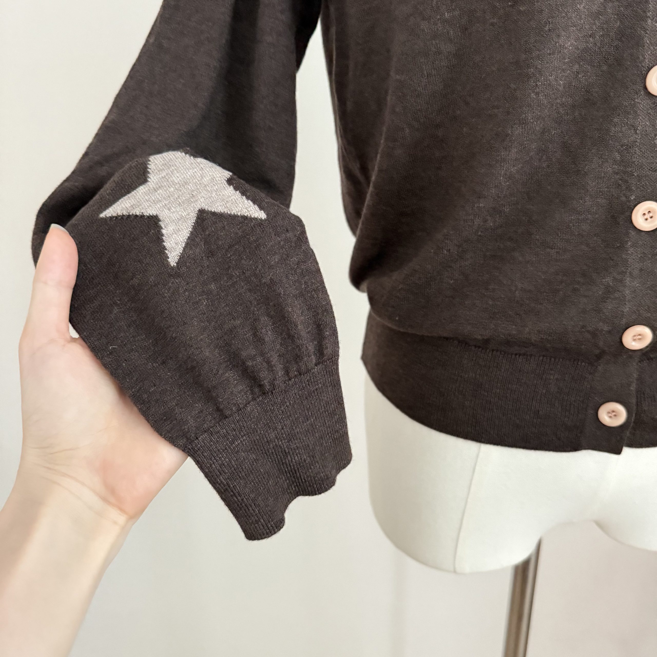 Women's Star Color Block Long Sleeve Knit Sweater Fall Lazy Style - Image 4