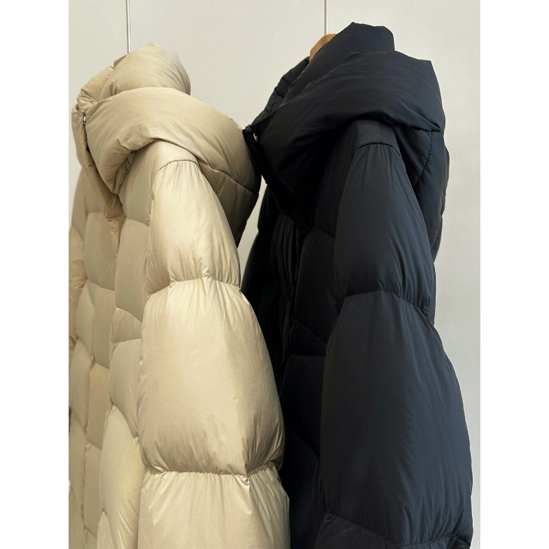 Women's Korean Style Mid-Length Hooded Padded Cotton Winter Coat - Image 5
